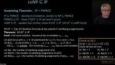 26. coNP is a subset of IP