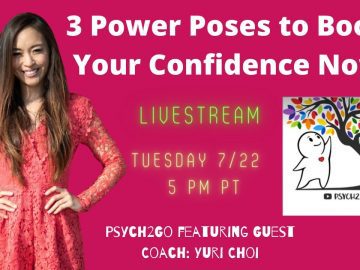 3 Power Poses to Boost Confidence Immediately: Guest LiveStream – Yuri Choi (@Yuri Choi )