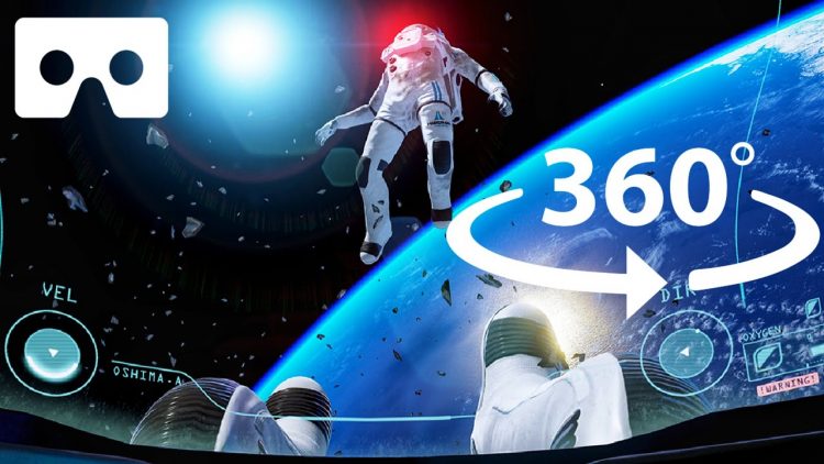 360° Alone in Space | VR Space Walk Experience | Futuristic Space Station