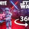 360° Fortnite ❌ Starwars | Chapter 2 Map Update | TIE Fighter Crash Sites StarTroopers | Lightsabers