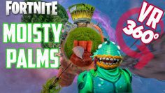 360° MOISTY PALMS SWAMP MERMAN! | ALL Props gameplay | Fortnite map event VR | Feat. Muselk