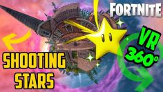 360° Starry Suburbs Shooting Stars Virtual Realiy  | Fortnite Season 10 |  update 10.40 | VR Relax