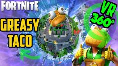 360° TACO DANCE TIME | GREASY GROVE is BACK! | Guaco Skin | Fortnite map change event season 10 VR