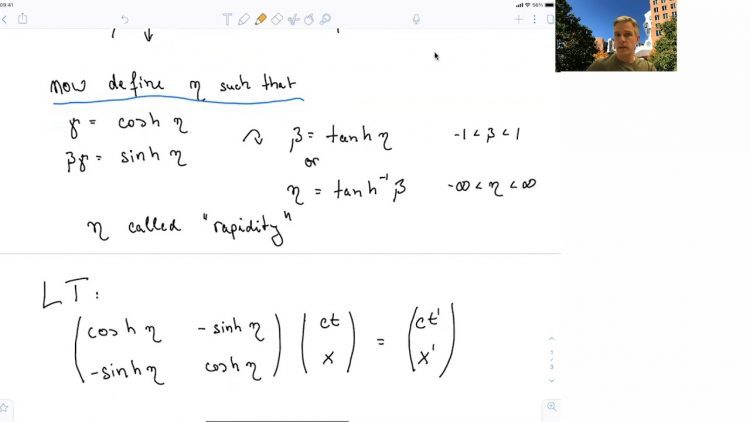 8.1 Algebra of Lorentz transformations