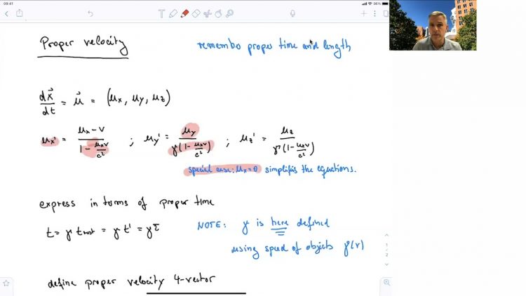 8.3 Proper Velocity