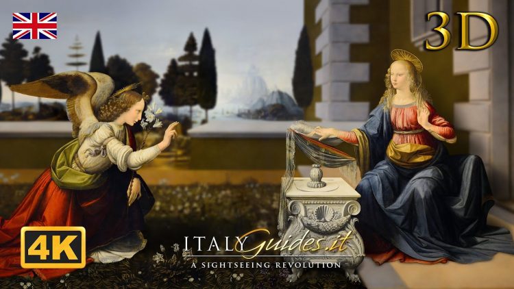 Annunciation [3D] – By Leonardo Da Vinci | Uffizi Gallery in Florence