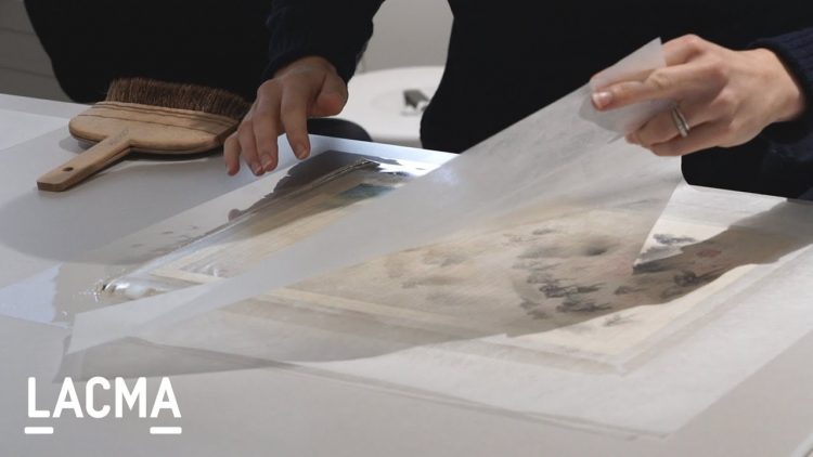 Art + Work | Removing stains from a Japanese print