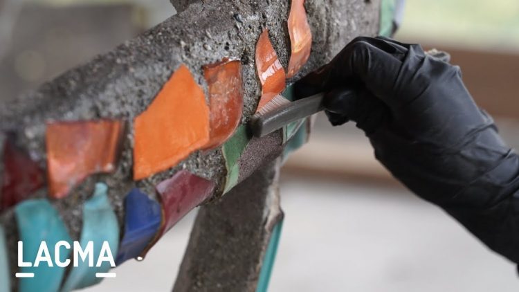 Art + Work | Securing glass, ceramic and shell ornaments on Simon Rodia’s Watts Towers