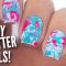 Easy Paint Splatter Nail Art Tutorial