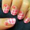 Easy Sweetheart Plaid Nail Art