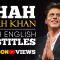 ENGLISH SPEECH | SHAH RUKH KHAN: Freedom to Be Yourself (English Subtitles)