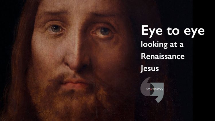 Eye to eye, looking at a Renaissance Jesus