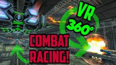 GRIP Combat Racing | 360° VR Video | Battle Car rollercoaster game | Heavy metal mix