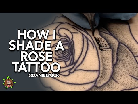 How I Shade A Rose Tattoo