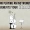 How playing an instrument benefits your brain – Anita Collins