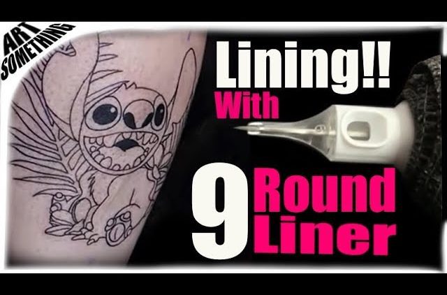 ✅How to Tattoo, Lining with 9 Round Liner 🤘 Real time tattooing, TIPS, TRICKS, And MUCH MORE