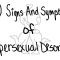 Hypersexual Disorder