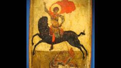 Icon of Saint George (the Black George), late 14th Century