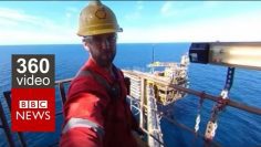 In 360: Life on an Oil Rig- BBC News