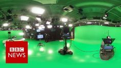 Jeremy Vines tour of our virtual reality studio (360 video) – BBC News