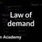 Law of demand | Supply, demand, and market equilibrium | Microeconomics | Khan Academy