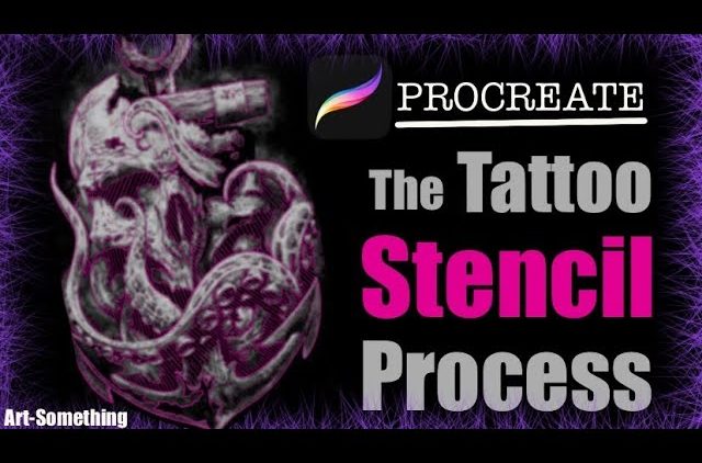 ✅Making a Tattoo Stencil with procreate❗ The process I go through making tattoo stencil for client.