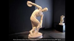 Myron, Discobolus (Discus Thrower), Roman copy of an ancient Greek bronze