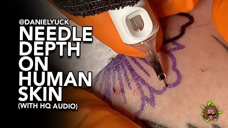 Needle Depth On Human Skin With HQ Audio