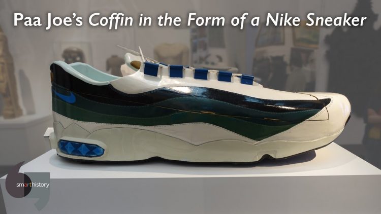 Paa Joes Coffin in the Form of a Nike Sneaker