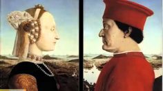 皮耶羅·德拉·弗朗西斯卡, Portrait of Federico da Montefeltro and Portrait of Battista Sforza,1466