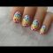 Rainbow Spotted Nail Art