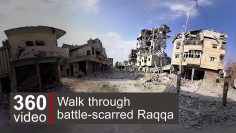 Raqqa streets in 360 video – BBC News