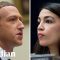 ‘So you won’t take down lies?’: Alexandria Ocasio-Cortez challenges Facebook CEO