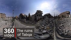 Tabqqa streets in 360 video – BBC News