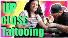 Tattooing for beginners:👍 Tattooing CLOSE UP 🔍in REAL TIME: Lining, Shading, color packing and more🤘