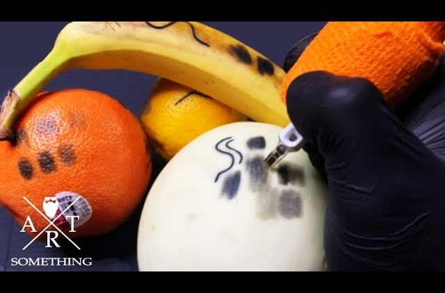 ✅Tattooing Fruit 🍉🍌🍊 What is the best FRUIT to SHADE❓❓ BEST FRUIT to practice TATTOOING❗❗