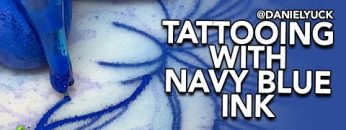 Tattooing With Navy Blue Ink