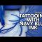 Tattooing With Navy Blue Ink