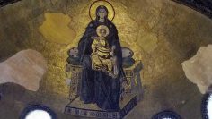 Theotokos 馬賽克, 後殿, 聖索菲亞大教堂, 伊斯坦布爾