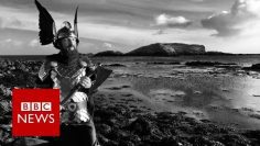 Up Helly Aa: Bike-riding Vikings (360 video)- BBC News