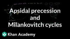 Apsidal precession (perihelion precession) and Milankovitch cycles | Khan Academy