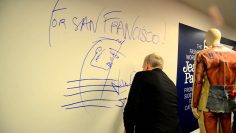 Jean Paul Gaultier Signs the Wall | The Fashion World of Jean Paul Gaultier