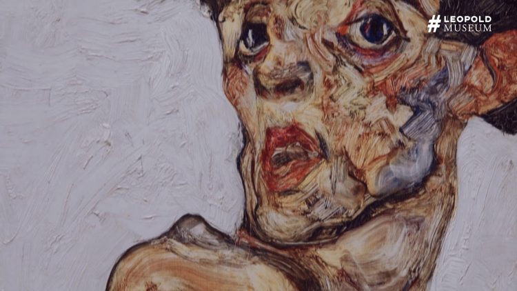 Kunstlieblinge | Selbstbildnis mit hochgezogener nackter Schulter, Egon Schiele