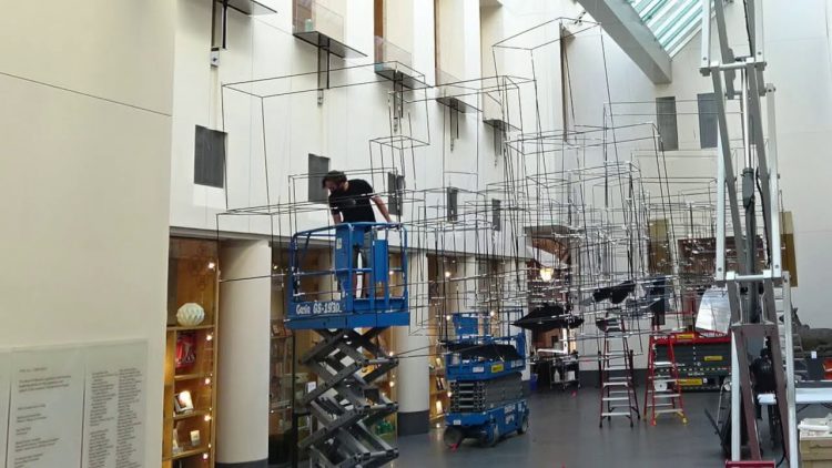 Timelapse: Installation of Zheng Chongbin: I Look for the Sky