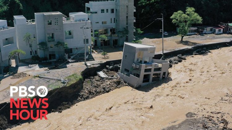 Deadly typhoon hits South Korea #shorts