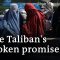 Afghanistan: Shrinking rights for women under Taliban rule | DW News