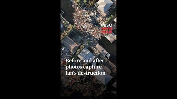 手錶: Before and after photos capture Ians destruction #shorts