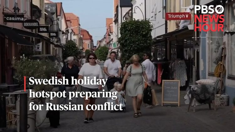 手錶: Swedish holiday hotspot preparing for Russian conflict #shorts