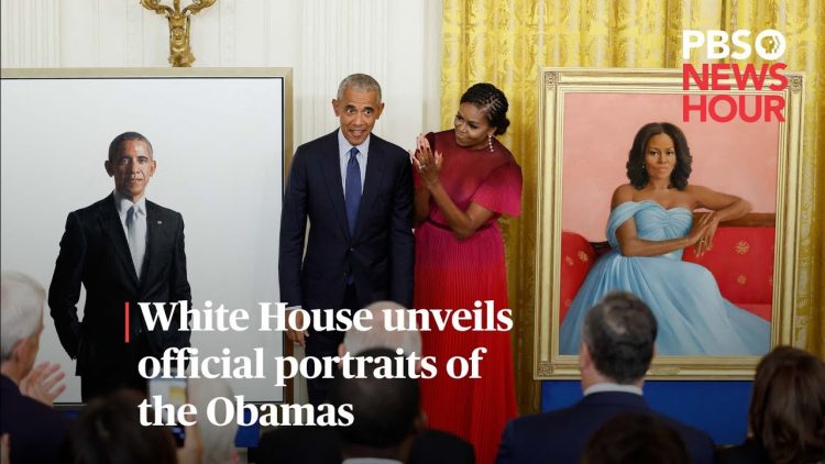 手錶: White House unveils official portraits of the Obamas | #短褲