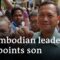 Cambodian autocratic leader to hand power to eldest son in predetermined election